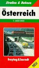 Freytag & Berndt Taschenatlas Österreich: Mit Österreich-Straßen: Fernverkehr, Bahnnetz Österreich, Europa-Bahnen: Intercityzüge, Durchfahrtspläne, ... Ortsverzeichnis. Maßst. 1 : 600.000 Leisure, Home & Garden