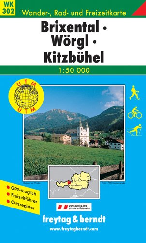 Freytag Berndt Wanderkarten, Brixental, Wörgl, Kitzbühel. 1:50000: GPS-tauglich. Ortsregister. UTM Leisure, Home & Garden Books