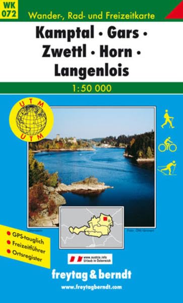 Kamptal - Gars - Zwettl - Horn - Langenlois: 1:50000: Mit GPS-tauglich, Ortsregister. UTM (freytag & berndt Wander-Rad-Freizeitkarten, Band 72) Leisure, Home & Garden