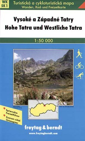 Hohe Tatra und Westliche Tatra. Wander- und Radtourenkarte. 1 : 50.000. Mit Beilagenheft. Leisure, Home & Garden