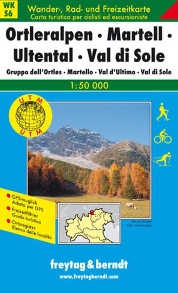 Ortleralpen - Martell - Ultental - Val di Sole: 1:50000 (Freytag und Berndt Wanderkarten Südtirol) Leisure, Home & Garden