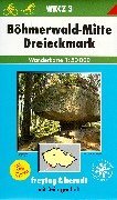 Carte de randonnée : Böhmerwald-Mitte, Dreieckmark book