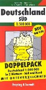 Carte routière : Deutschland Süd und Nord, 2 Blätter (Doppelpack) book