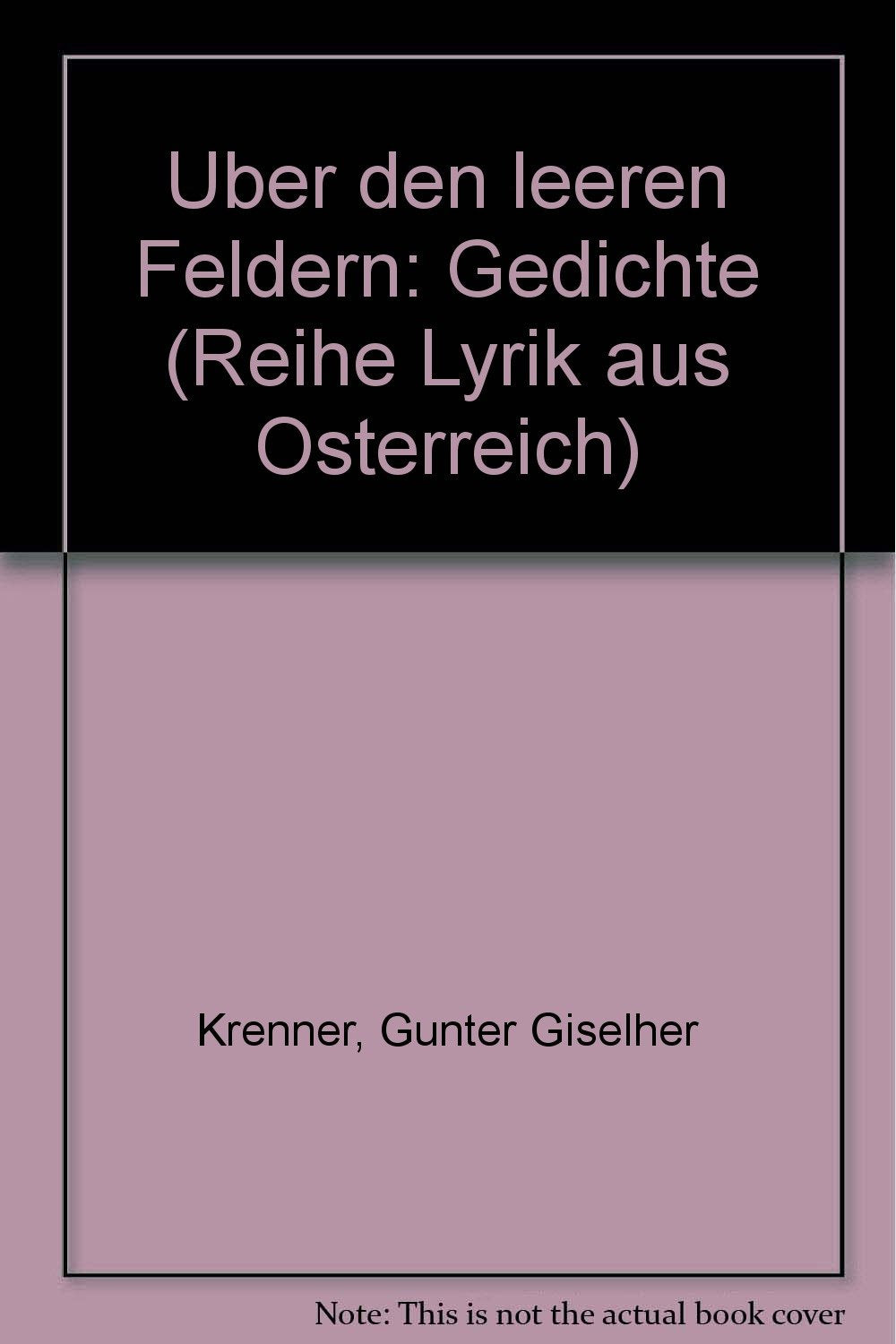 Über den leeren Feldern: Gedichte Books