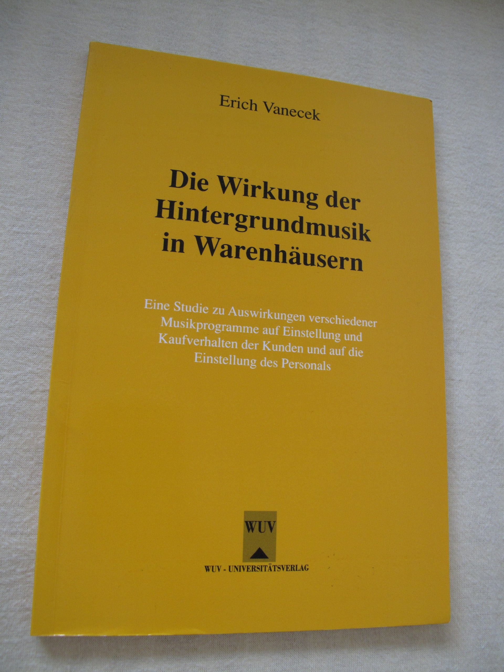 Die Wirkung der Hintergrundmusik in Warenhäusern Learning & Reference