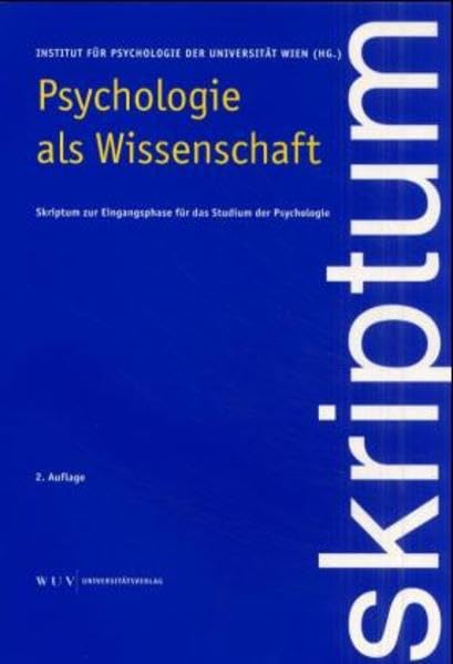 Psychologie als Wissenschaft book
