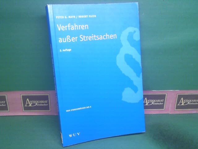 Verfahren ausser Streitsachen (WUV Studienbücher JUS) Law
