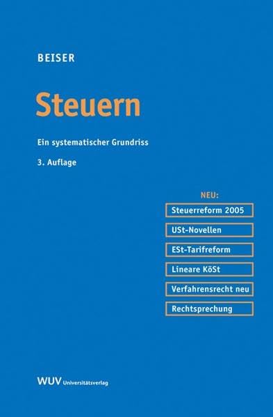 Steuern (f. Österreich): Ein systematischer Grundriss Law