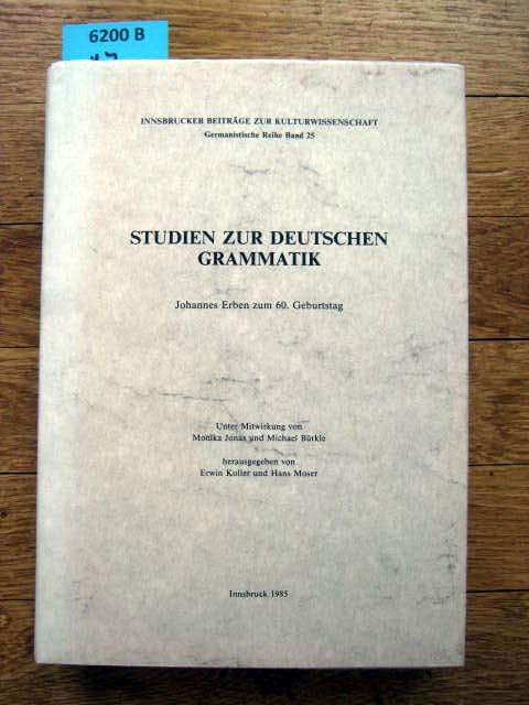 Studien zur deutschen Grammatik: Johannes Erben zum 60. Geburtstag (Innsbrucker Beitrage zur Kulturwissenschaft) (German Edition) General education