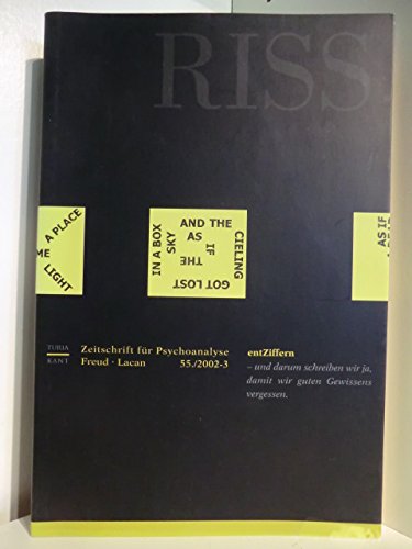 RISS. Zeitschrift für Psychoanalyse. Freud - Lacan: 13. Jahrgang Psychology