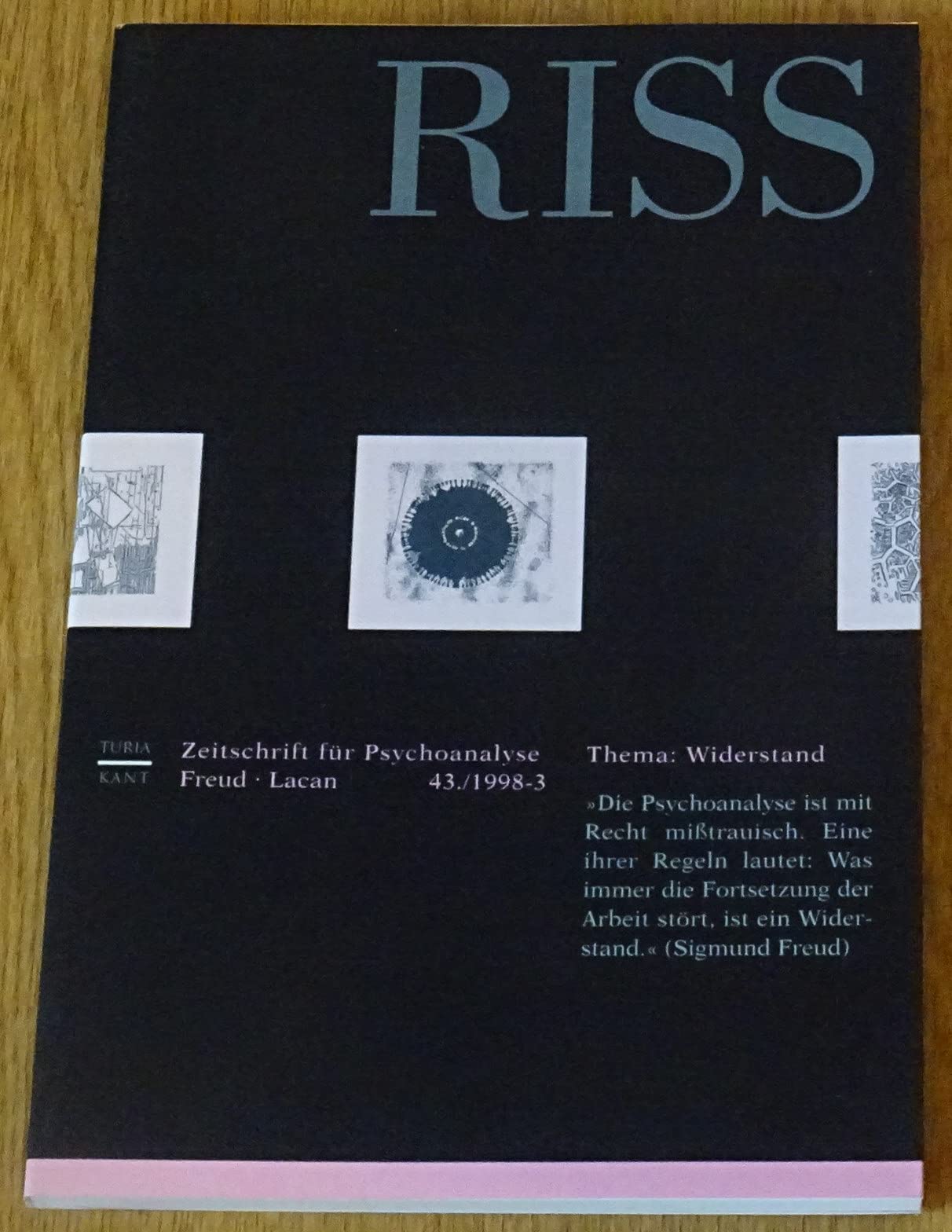 RISS. Zeitschrift für Psychoanalyse. Freud Lacan No. 43 (1998 / 3) Psychology