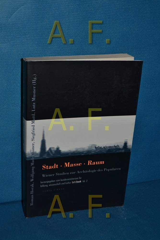 Stadt. Masse. Raum. Wiener Studien zur Archäologie des Popularen Film, Art & Culture
