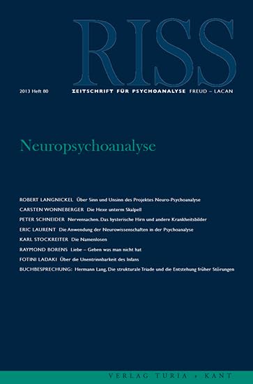 Neuropsychoanalyse (RISS: Zeitschrift für Psychoanalyse. Freud-Lacan) Medicine