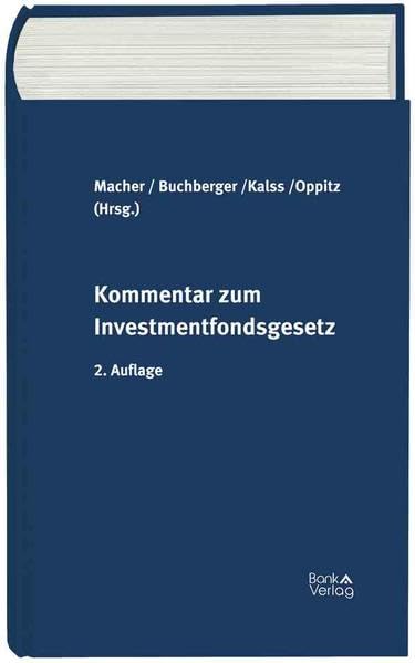 Kommentar zum Investmentfondsgesetz Law