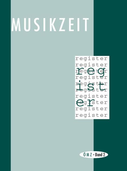 MUSIKZEIT: Registerbände 1-2-3 der Zeitschrift Arts & Music