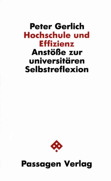 Hochschule und Effizienz: Anstöße zur universitären Selbstreflexion (Passagen Wissenschaft und Bildung) Politics & History