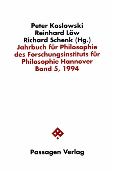 Jahrbuch für Philosophie des Forschungsinstituts für Philosophie Hannover, Bd.7, 1996 (Passagen Philosophie) Politics & History