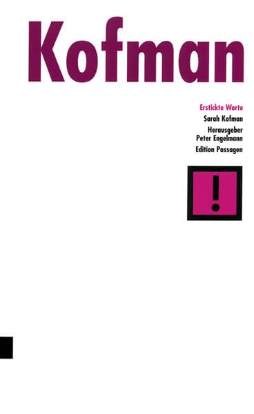 Erstickte Worte: Mit einem Vorwort von Jürg Altwegg (Edition Passagen) Philosophy