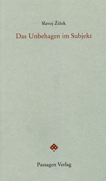 Das Unbehagen im Subjekt (Passagen Philosophie) Philosophy