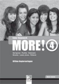 MORE! 4 Basic Course Cyber homework - Offline Kopiervorlagen Foreign Languages ​​& Dictionaries