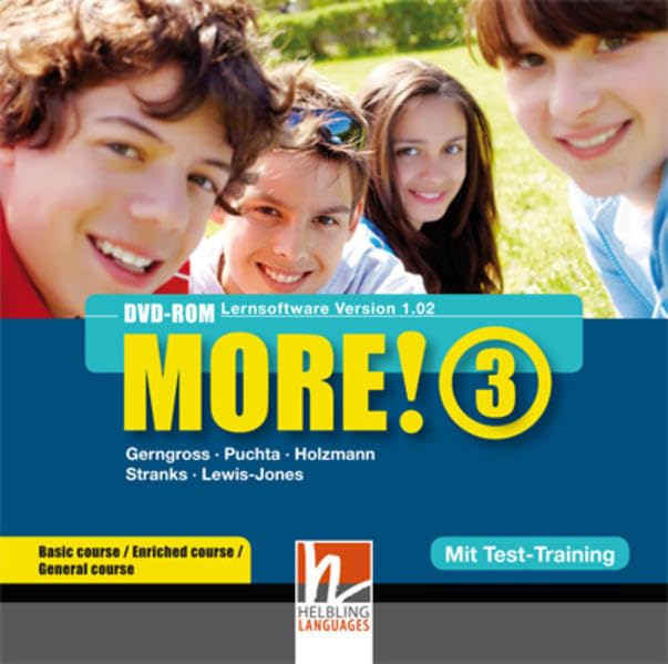 MORE! 3 DVD-ROM mit Schularbeiten-Training: Einzelplatzversion für Basic/Enriched/General Non-fiction