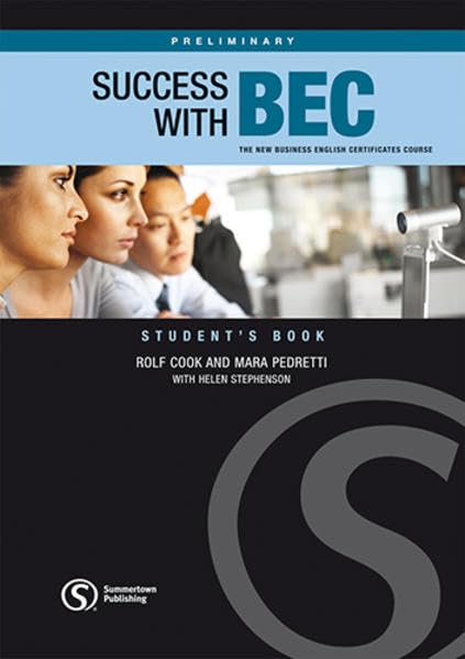 Success with BEC, Preliminary. Student's Book / Workbook, Paket (zweiteilig) Foreign Languages ​​& Dictionaries