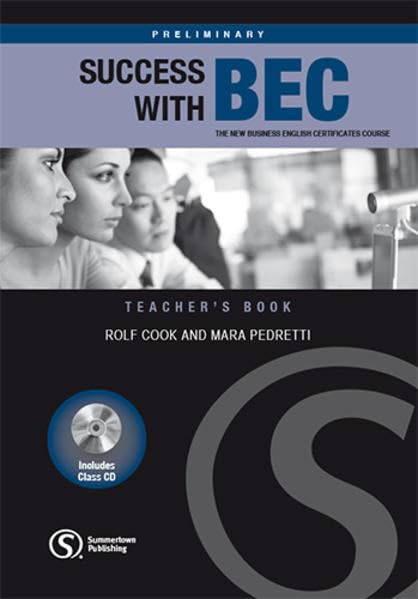 Success with BEC, Preliminary. Teacher's Book m. 2 Audio-CDs Foreign Languages ​​& Dictionaries