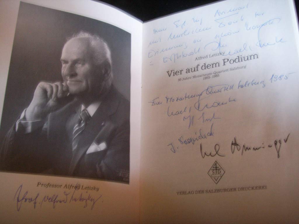 4 auf dem Podium. 30 Jahre Mozarteum-Quartett Salzburg 1955-1985 Arts & Music