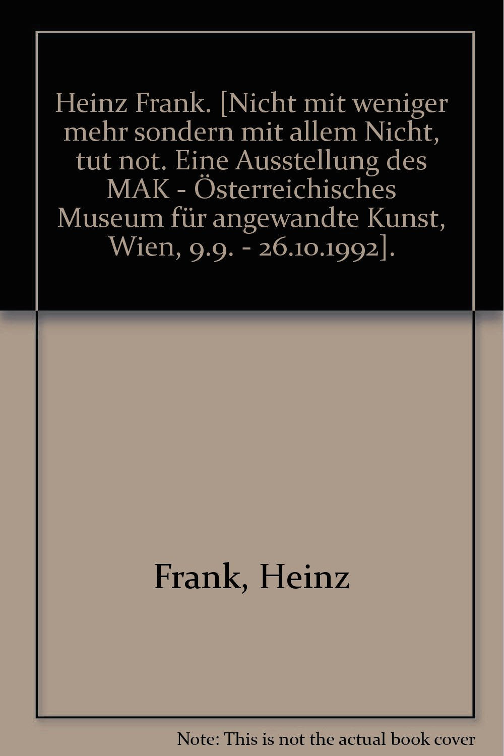 Illustrationen: Nicht mit weniger mehr sondern mit allem Nichts, tut not Books