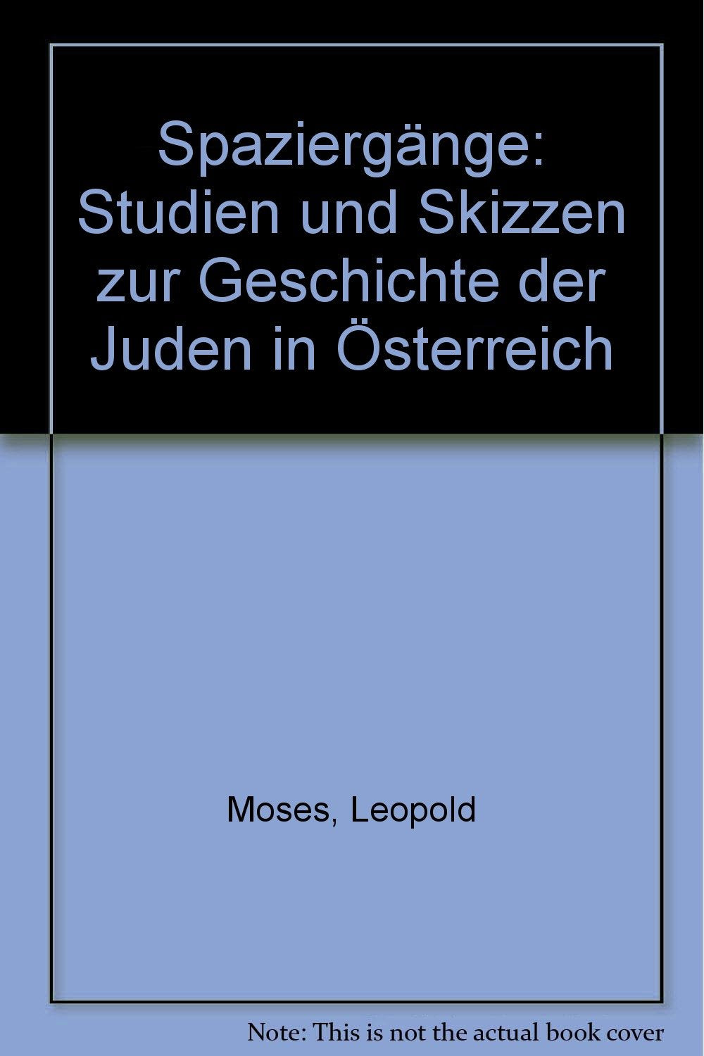 Spaziergänge: Studien und Skizzen zur Geschichte der Juden in Österreich Travel