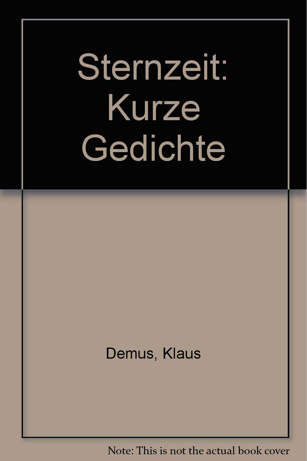 Product Image: Sternzeit: Gedichte