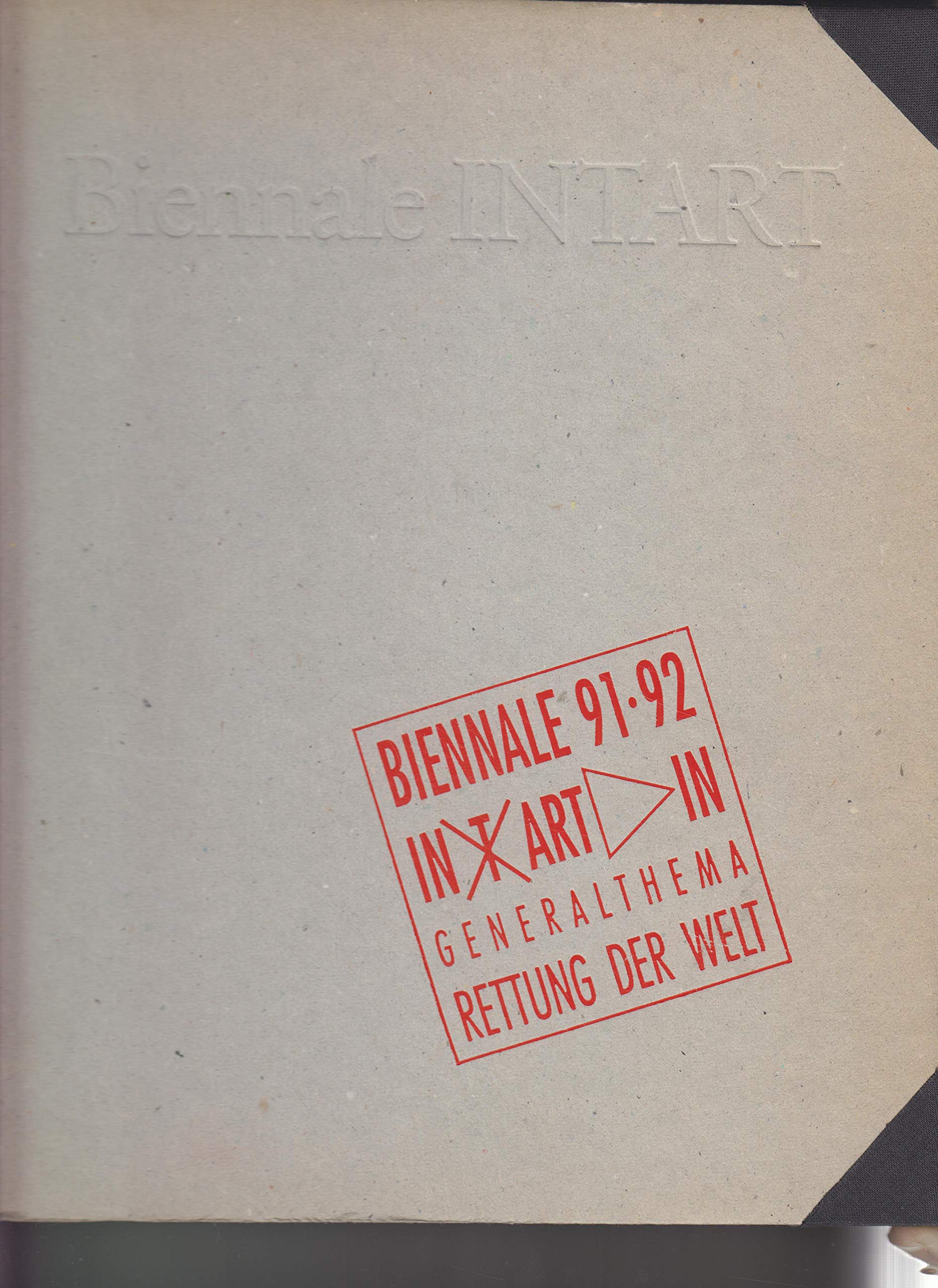 Biennale 91.92 In T Art In Generalthema Rettung der Welt Film, Art & Culture