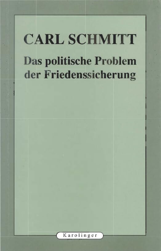 Das politische Probleme der Friedenssicherung Law