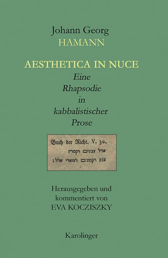 AESTHETICA IN NUCE: Eine Rhapsodie in kabbalistischer Prose Philosophy