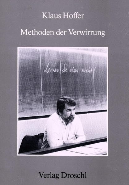 Methoden der Verwirrung Contemporary literature Books