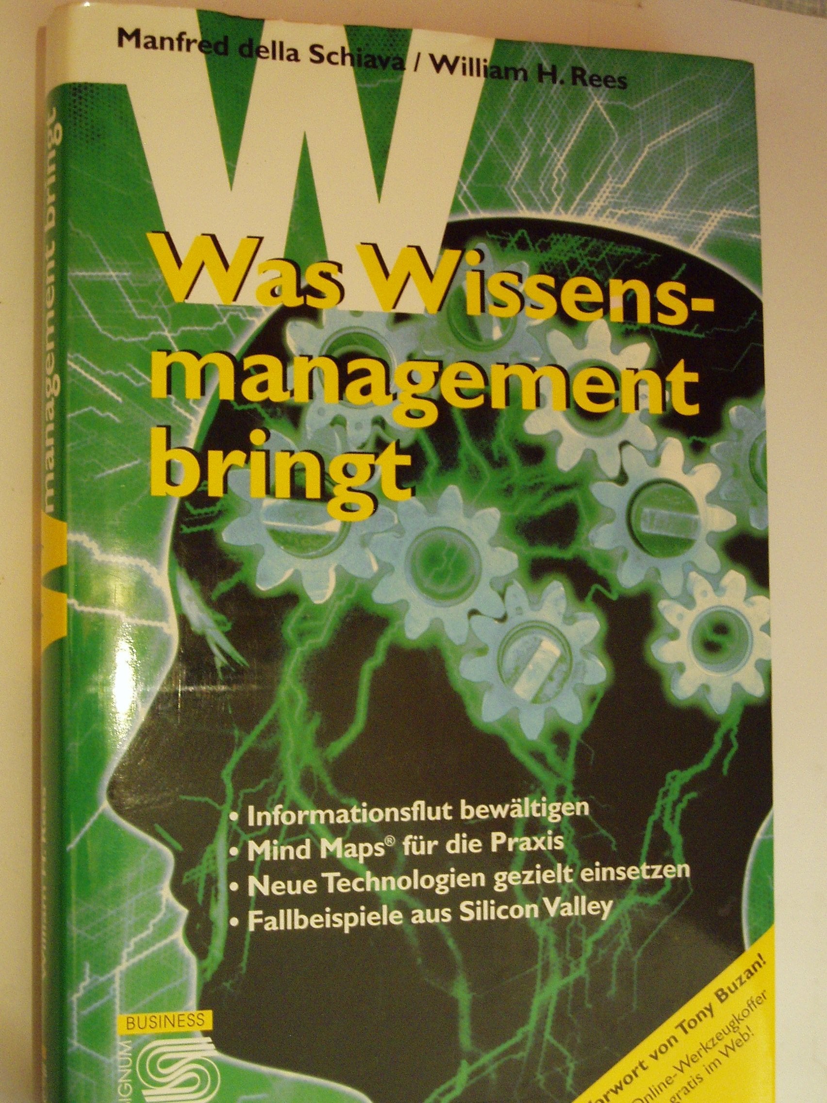 Was Wissens-Management bringt: Informationsflut bewältigen. Mind Maps für die Praxis. Neue Technologien gezielt einsetzen. Fallbeispiele aus Silicon Valley. Vorw. v. Tony Buzan Law