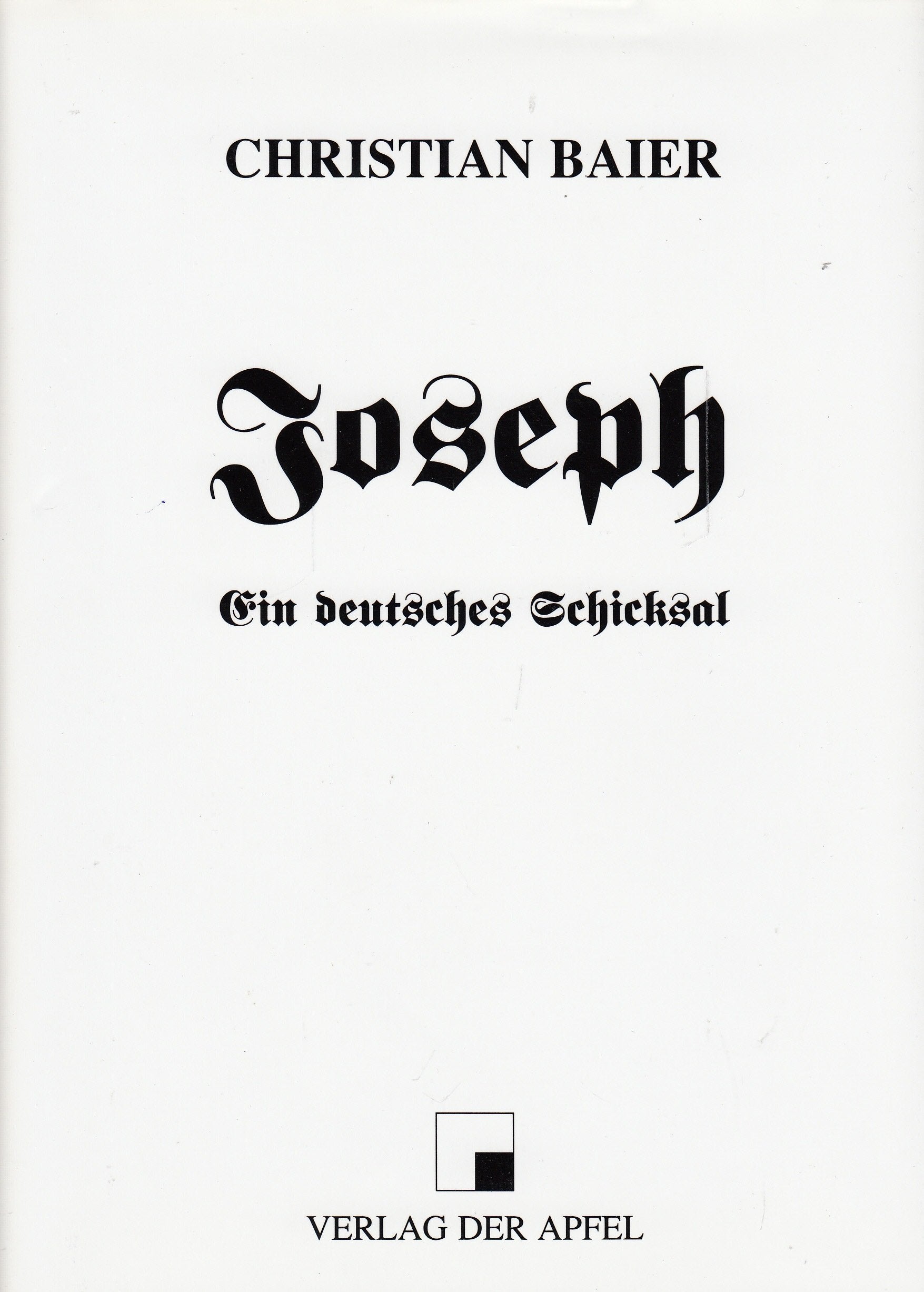 Joseph. Ein deutsches Schicksal Contemporary literature Books