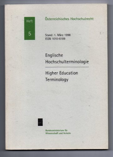 Englische Hochschulterminologie = Higher education terminology. Books