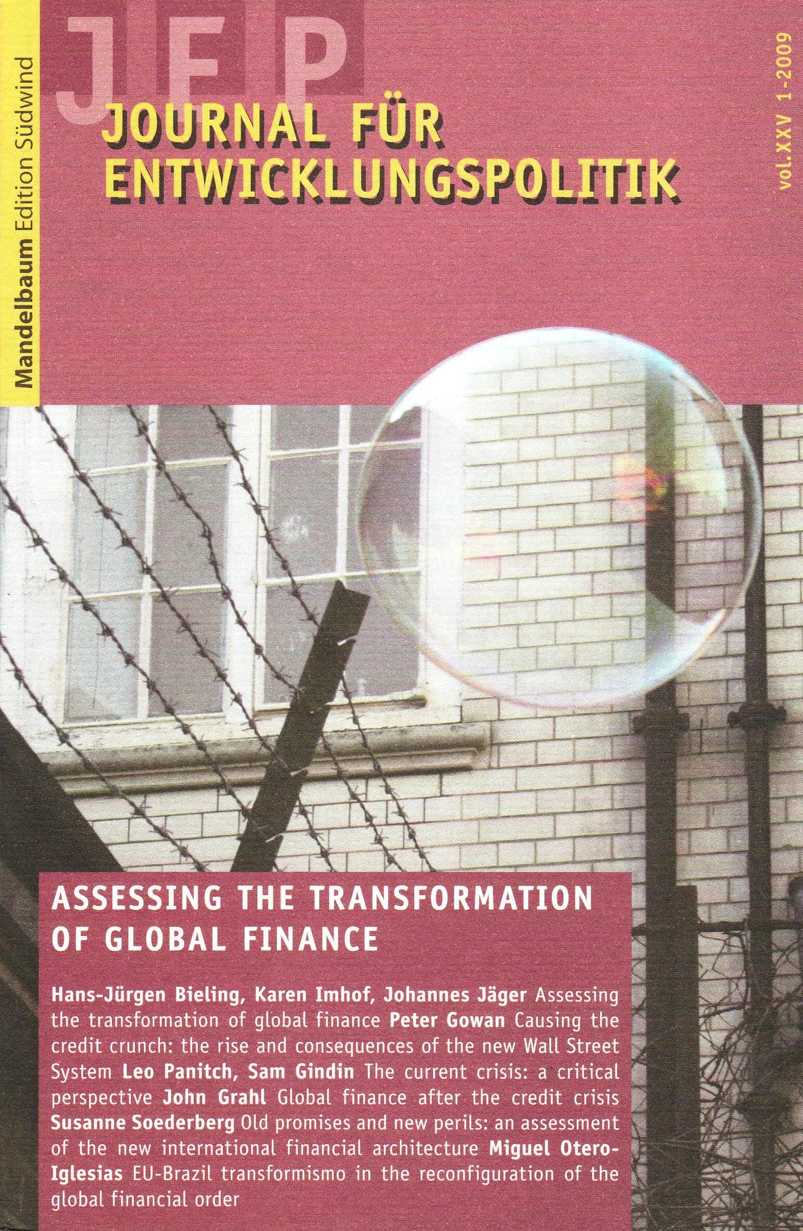 Journal für Entwicklungspolitik 1/2009: Die Transformationen des globalen Finanzsystems Law