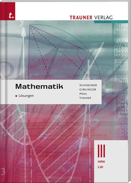 Mathematik III HAK/LW: Lösungen book
