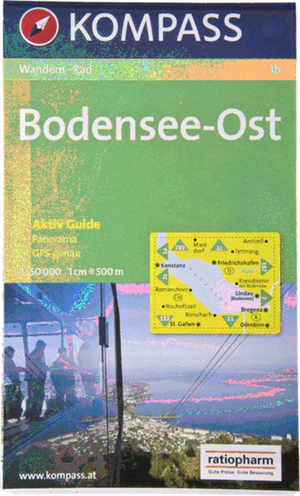 Bodensee Ost: Wander- und Radkarte. Mit Panorama. GPS-genau. 1:50.000 Leisure, Home & Garden