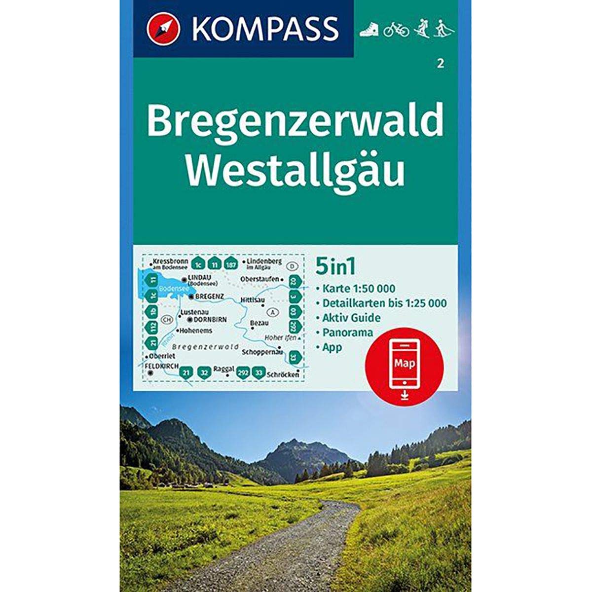 Bregenzerwald / Westallgäu 1 : 50 000 Leisure, Home & Garden