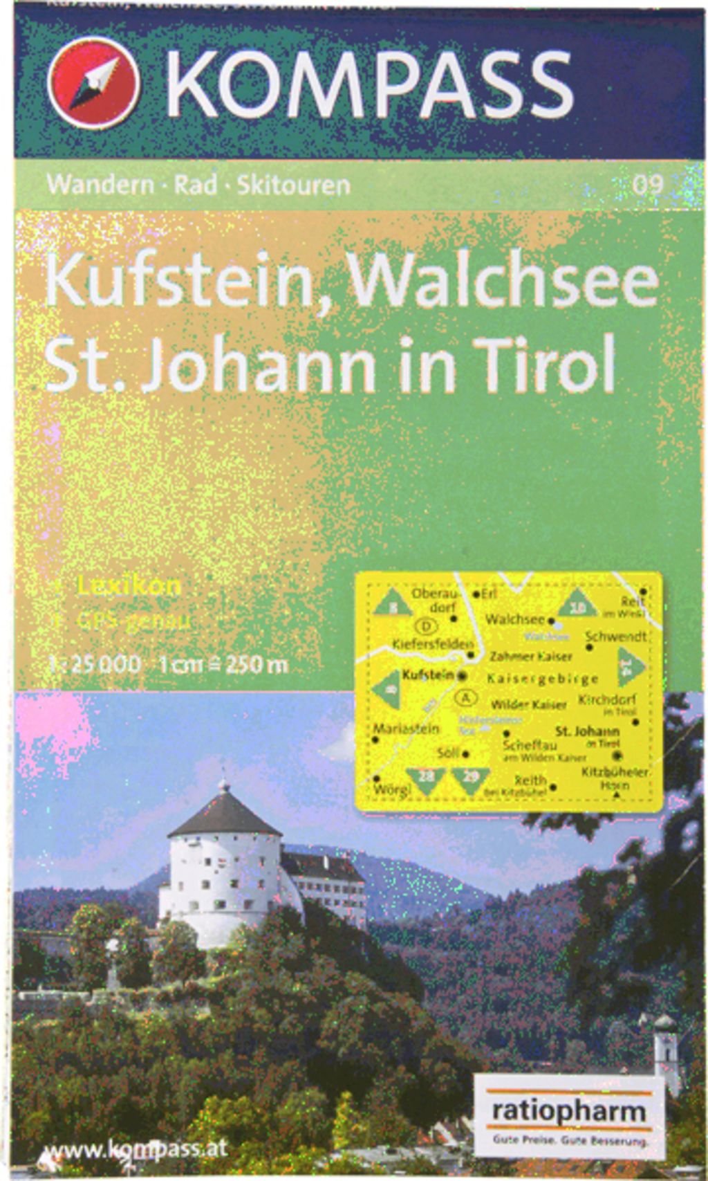 Kufstein, Walchsee, Sankt Johann in Tirol: Wander-, Rad- und Skitourenkarte. GPS-genau. 1:25.000 Leisure, Home & Garden