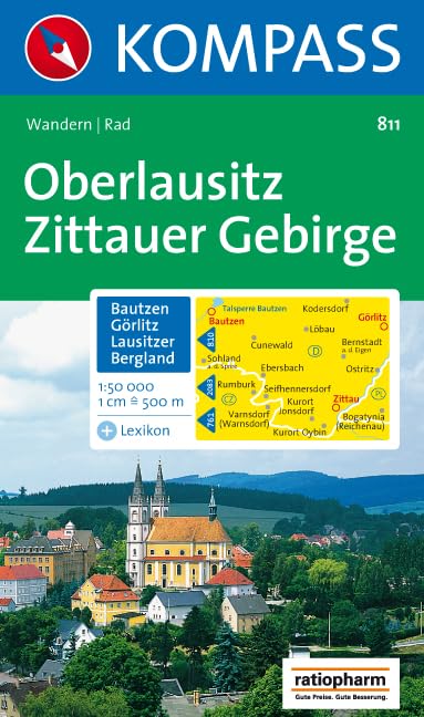 Oberlausitz, Zittauer Gebirge, Bautzen, Görlitz, Lausitzer Bergland: Wander- und Bikekarte. 1:50.000. Leisure, Home & Garden