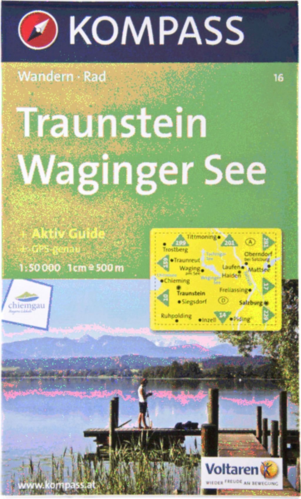 Traunstein, Waginger See: Wander- und Bikekarte. GPS-genau. 1:50.000 Leisure, Home & Garden