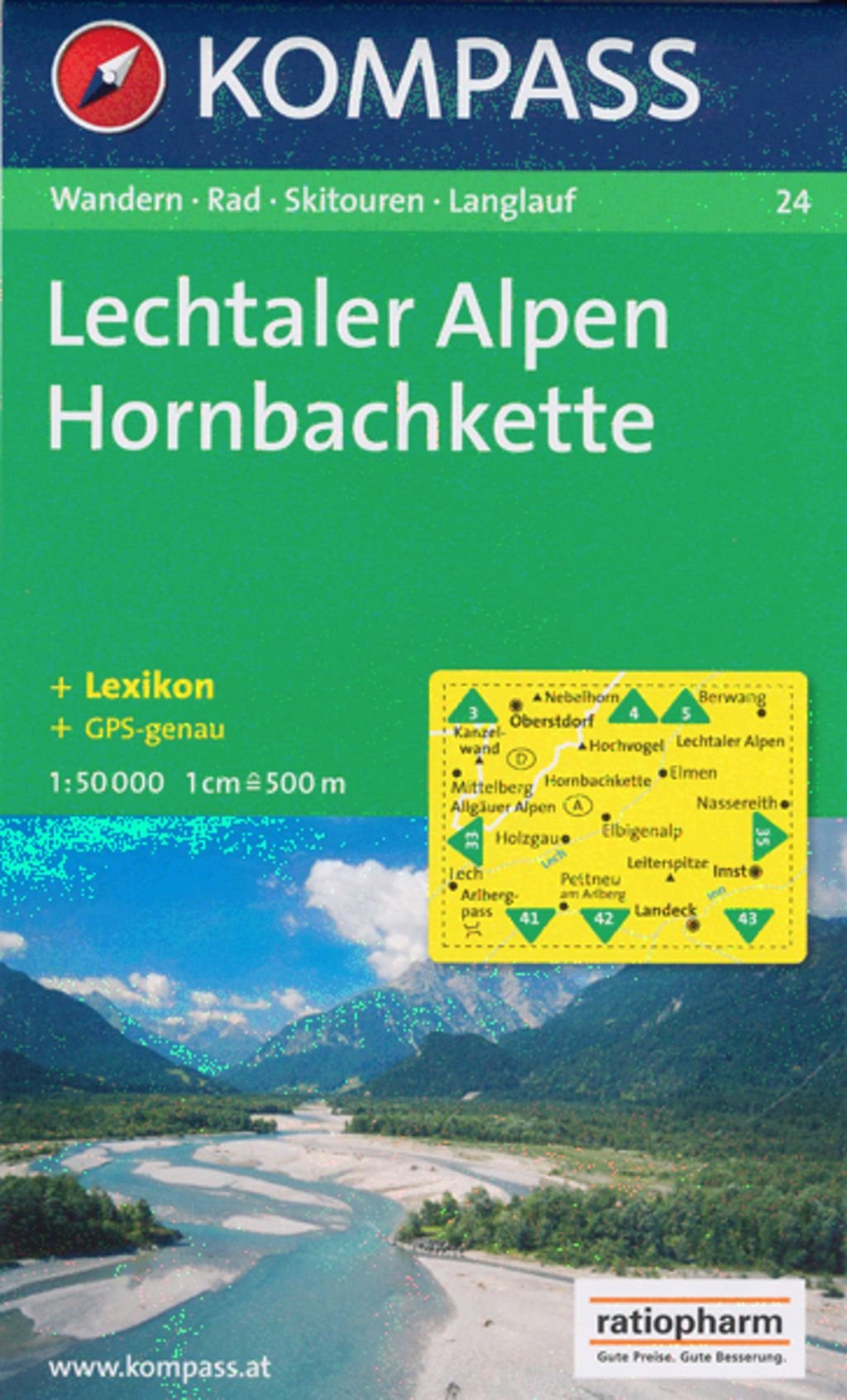 Lechtaler Alpen, Hornbachkette: Wander-, Rad-, Skitouren- und Langlaufkarte. GPS-genau. 1:50.000 Leisure, Home & Garden