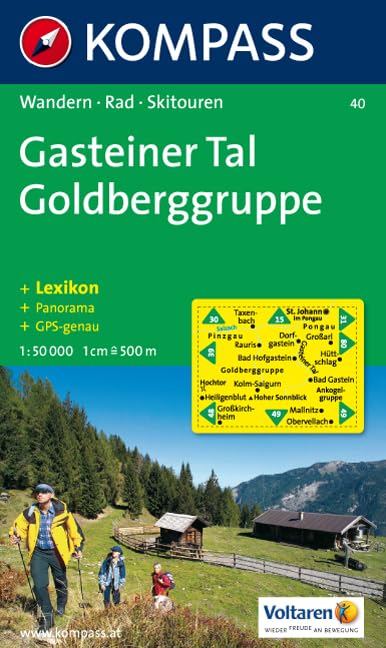 Gasteiner Tal, Goldberggruppe: Wander-, Rad- und Skitourenkarte. Mit Panorama. GPS-genau. 1:50.000 Leisure, Home & Garden