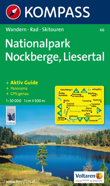Nationalpark Region Nockberge, Liesertal: Wander- und Bikekarte. GPS-compatible. Mit Panorama. 1:50.000 Leisure, Home & Garden