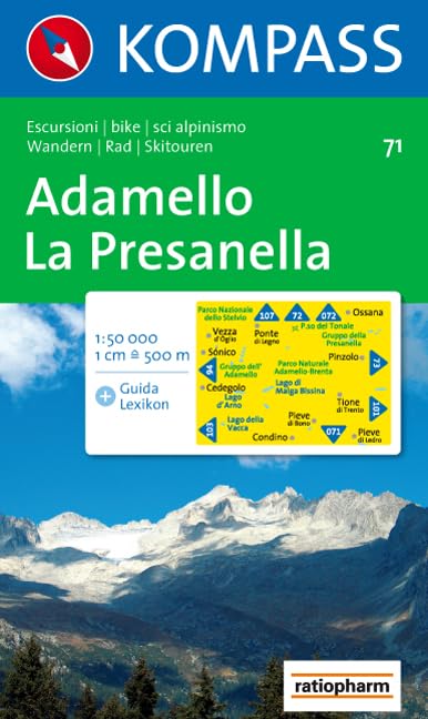 Adamello, La Presanella 1:50.000: Wander-, Rad- und Skitouren. Leisure, Home & Garden Books