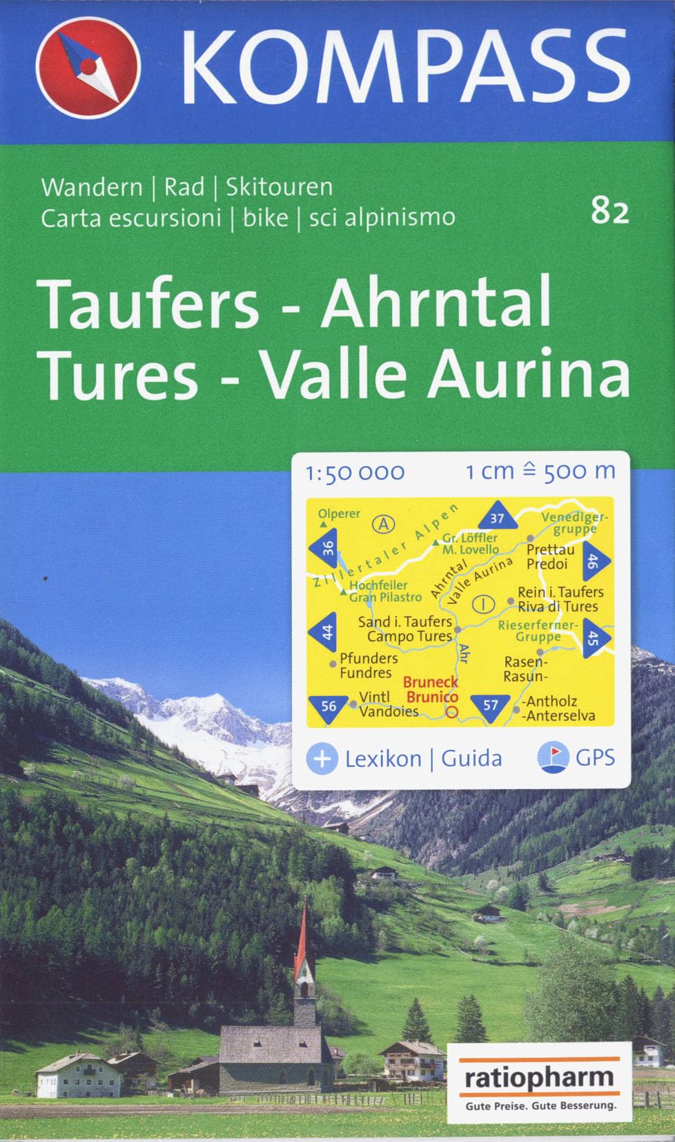 Taufers, Ahrntal/Tures, Valle Aurina 1:50.000: Wander-, Bike- und Skitourenkarte. GPS-genau. Leisure, Home & Garden